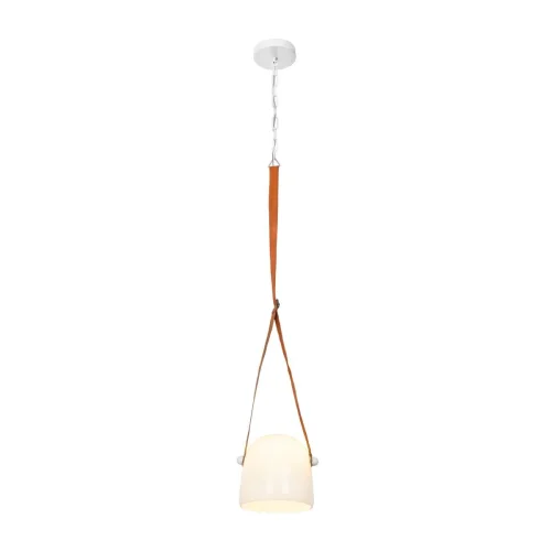 Светильник подвесной LED Mona 1608P-WH LOFT IT белый на 1 лампу, основание белое в стиле современный 