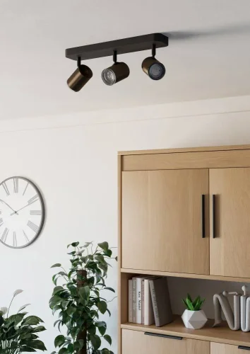 Спот с 3 лампами Consuma 300589 Eglo бронзовый GU10 в стиле современный фото 3 Спот с 3 лампами Consuma 300589 Eglo бронзовый GU10 в стиле современный фото 3