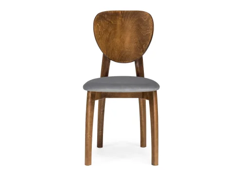 Деревянный стул Окава tenerife stone / миланский орех 543597 Woodville, серый/ткань, ножки/массив бука/орех, размеры - ****440*500 фото 2