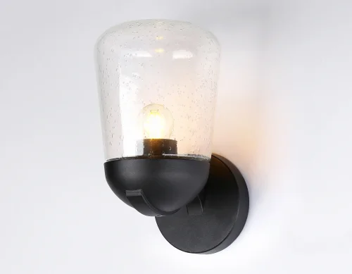 Настенный светильник ST2081 Ambrella light уличный IP54 чёрный 1 лампа, плафон прозрачный в стиле хай-тек современный E27 фото 2