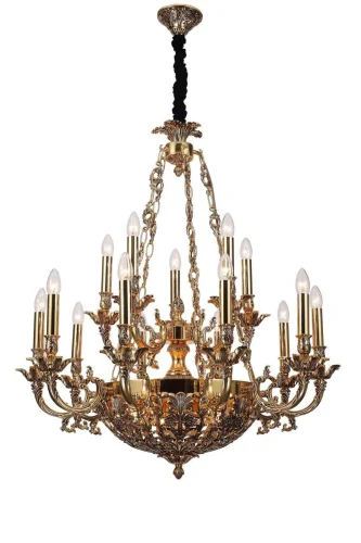 Люстра подвесная FIRENZE 1781.15.3 antique gold Lucia Tucci без плафона на 18 ламп, основание золотое в стиле классический Люстра подвесная FIRENZE 1781.15.3 antique gold Lucia Tucci без плафона на 18 ламп, основание золотое в стиле классический