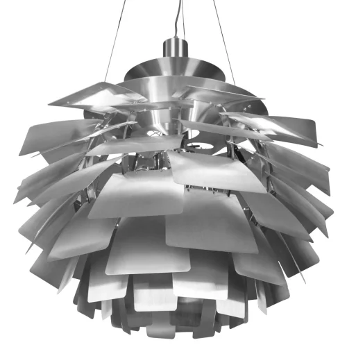 Светильник подвесной Artichoke 10156/800 Silver LOFT IT серебряный 5 ламп, основание белое в стиле арт-деко  фото 3