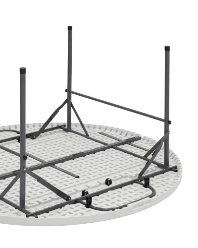 Стол складной круглый 150/74 УТ000002200 Stool Group столешница белая из пластик фото 8