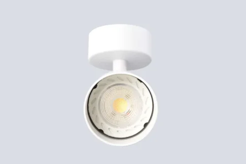 Светильник накладной CLT 084CW1R WH Crystal Lux белый на 1 лампу, основание белое в стиле минимализм фото 2 Светильник накладной CLT 084CW1R WH Crystal Lux белый на 1 лампу, основание белое в стиле минимализм фото 2