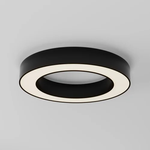 Светильник потолочный LED Lua C093CL-36W3K-B Maytoni белый на 1 лампу, основание чёрное в стиле современный хай-тек круглый фото 3