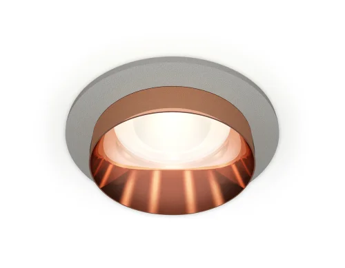 Светильник точечный Techno spot XC6514025 Ambrella light розовый 1 лампа, основание серое в стиле хай-тек современный круглый