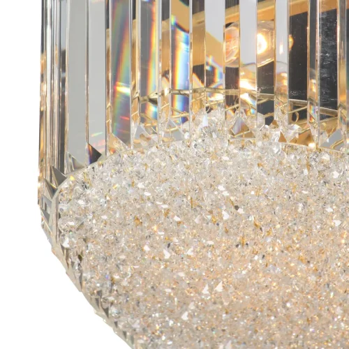 Люстра подвесная V5858-8/18 Vitaluce прозрачная на 18 ламп, основание золотое в стиле классический современный фото 2