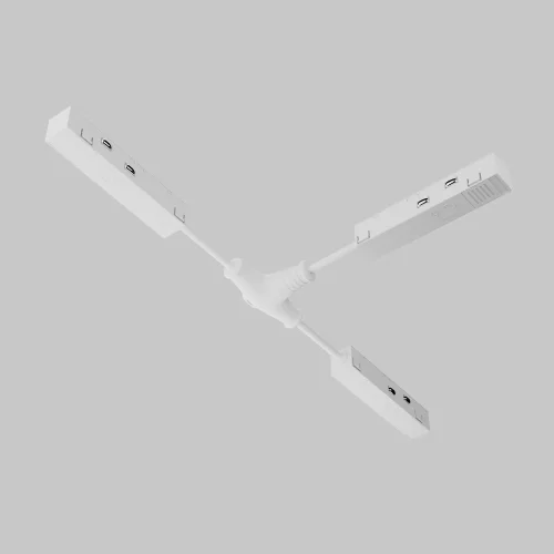 Коннектор питания Т-образный Magnetic track system Exility TRA034CWT-42W Maytoni белый в стиле хай-тек современный для светильников серии Magnetic track system Exility exility тонкая магнитная фото 5