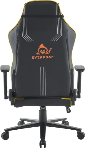 Геймерское кресло Rapid Экокожа Желтый EP Rapid PU Black Yellow Everprof, жёлтый чёрный/экокожа, ножки//, размеры - 1230*1330***770* фото 5