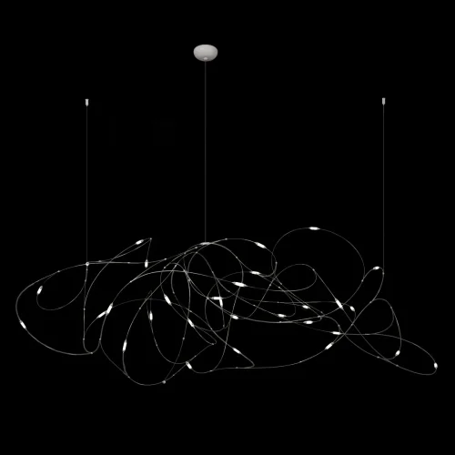 Светильник подвесной LED Flock of Light 10309/31 CR LOFT IT белый на 1 лампу, основание белое в стиле современный минимализм фото 7