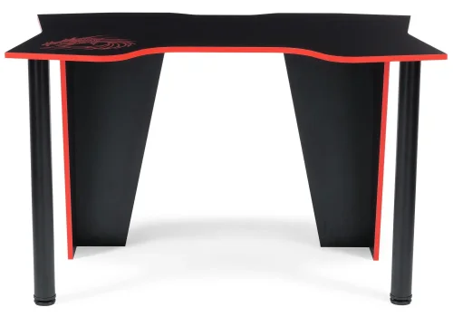 Компьютерный стол Алид черный / красный 474251 Woodville столешница чёрная из лдсп фото 3