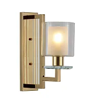 Бра Manhattan LDW 8012-1W FGD Lumina Deco белый 1 лампа, основание золотое в стиле современный 