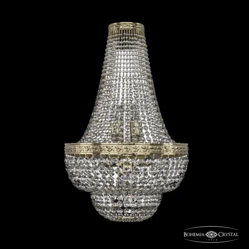 Бра 19101B/H2/35IV G Bohemia Ivele Crystal прозрачный на 4 лампы, основание золотое в стиле классический sp