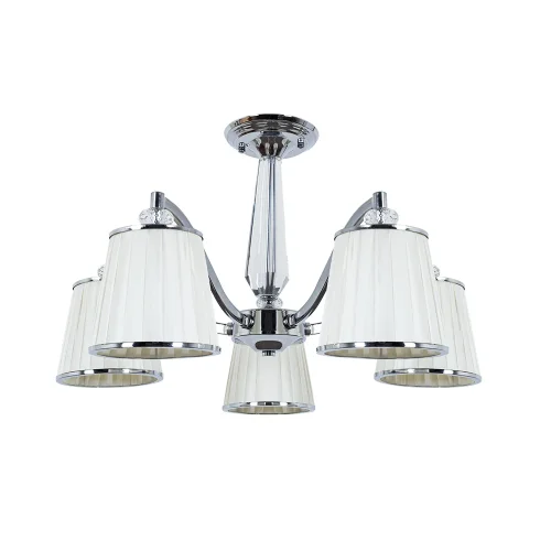 Люстра потолочная Talitha A4047PL-5CC Arte Lamp белая на 5 ламп, основание хром в стиле современный 