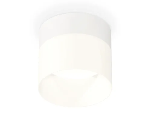 Светильник накладной XS8101016 Ambrella light белый 1 лампа, основание белое в стиле хай-тек круглый