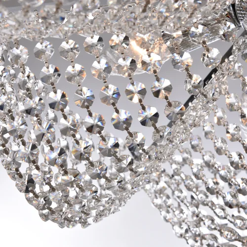 Люстра потолочная 778/58 Ni Bohemia Ivele Crystal прозрачная на 6 ламп, основание никель в стиле классический sp фото 5