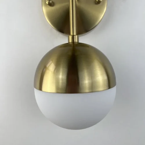 Бра Copper 85018-22 ImperiumLoft белый на 2 лампы, основание латунь в стиле лофт  фото 7