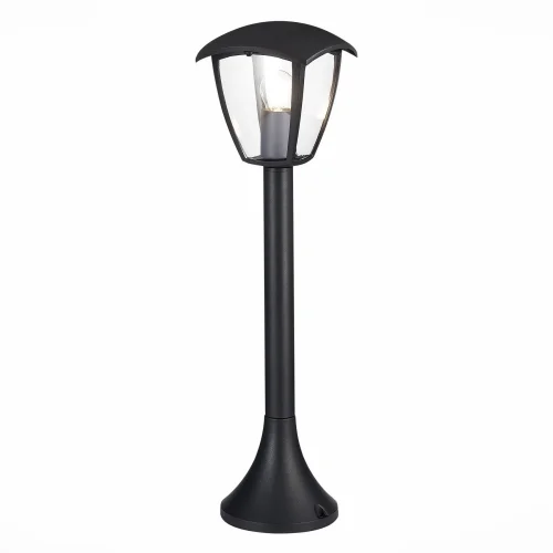 Парковый светильник Sivino SL081.405.01 ST-Luce уличный IP44 чёрный 1 лампа, плафон прозрачный в стиле современный E27