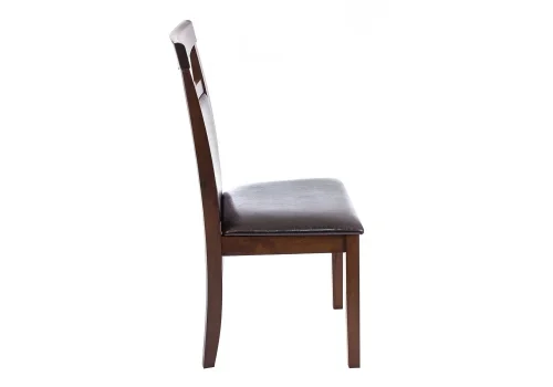 Деревянный стул Luiza dirty oak / dark brown 1995 Woodville, коричневый/искусственная кожа, ножки/дерево/коричневый, размеры - ****430*520 фото 5