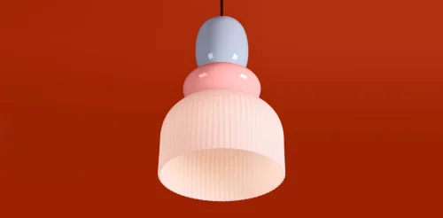 Светильник подвесной Alzare FR5595PL-01B2 Freya разноцветный белый на 1 лампу, основание чёрное в стиле современный мемфис фото 4 Светильник подвесной Alzare FR5595PL-01B2 Freya разноцветный белый на 1 лампу, основание чёрное в стиле современный мемфис фото 4