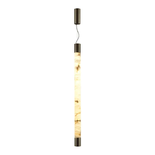 Светильник подвесной LED Marbella 6686/25L Odeon Light белый 1 лампа, основание коричневое в стиле современный трубочки фото 4