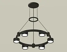 Светильник подвесной XR92051100 Ambrella light чёрный 6 ламп, основание чёрное в стиле хай-тек модерн 