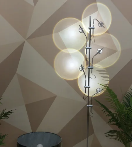 Торшер LED Алми 08416-3,02 Kink Light  хром 3 лампы, основание хром в стиле современный
 фото 3