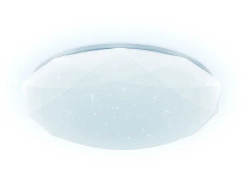Светильник потолочный LED RGB с пультом Orbital Dance FF418 Ambrella light белый 1 лампа, основание белое в стиле современный хай-тек с пультом фото 4