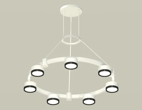 Светильник подвесной XR92031501 Ambrella light белый 7 ламп, основание белое в стиле хай-тек современный 