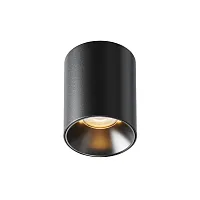 Светильник накладной LED Alfa LED C064CL-8W2.7K-RD-B Maytoni чёрный на 1 лампу, основание чёрное в стиле современный хай-тек круглый