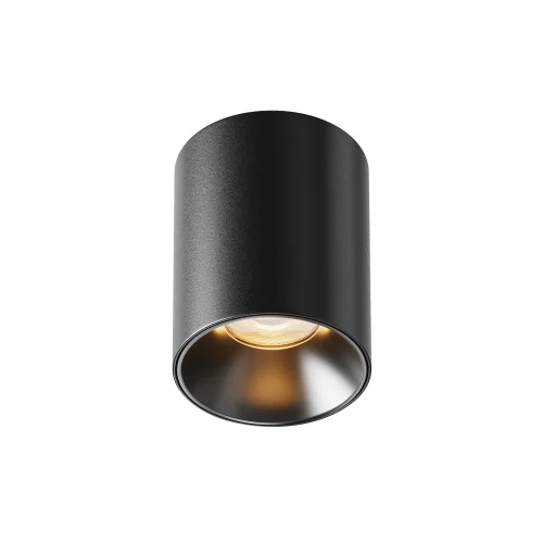 Светильник накладной LED Alfa LED C064CL-8W2.7K-RD-B Maytoni чёрный на 1 лампу, основание чёрное в стиле современный хай-тек круглый