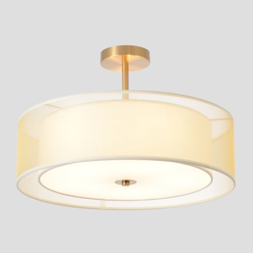 Светильник потолочный MYSTERY PL5 BRASS Crystal Lux белый бежевый на 5 ламп, основание латунь в стиле классический фото 5