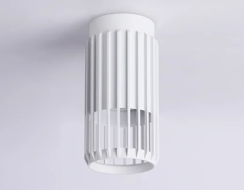 Светильник накладной TN51672 Ambrella light белый 1 лампа, основание белое в стиле современный хай-тек круглый фото 2