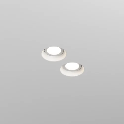 Светильник точечный Intro 2.0 DL137-GU10-W Maytoni белый на 1 лампу, основание белое в стиле современный круглый фото 5