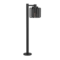 Парковый светильник Selinus 900684 Eglo уличный IP65 чёрный 1 лампа, плафон чёрный в стиле современный лофт E27