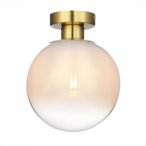 Светильник потолочный Cassius SL1190.202.01 ST-Luce белый 1 лампа, основание золотое в стиле современный шар