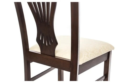 Cтул Арфа каппучино 1587 Woodville, /ткань, ножки/массив гевеи дерево/коричневый капучино, размеры - ****420*470 фото 6 Cтул Арфа каппучино 1587 Woodville, /ткань, ножки/массив гевеи дерево/коричневый капучино, размеры - ****420*470 фото 6