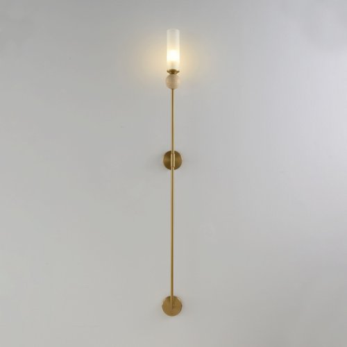 Бра SIMPLY AP1.2 BRASS Crystal Lux белый на 1 лампу, основание латунь в стиле минимализм фото 4