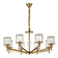Люстра подвесная Premium line 691/8S (Copper) Escada прозрачная на 8 ламп, основание медь в стиле классический 