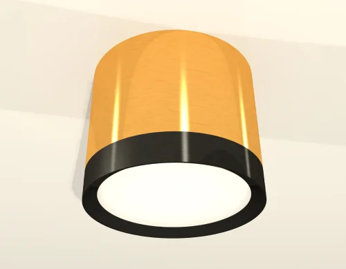 Светильник накладной XS8121001 Ambrella light золотой 1 лампа, основание золотое в стиле хай-тек круглый фото 3