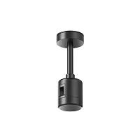 Крепление потолочное Short 78мм с прямым коннектором питания Magnetic trаck system Flarity TRA156C-IPC1-B Maytoni чёрный в стиле для светильников серии Magnetic trаck system Flarity flarity магнитная