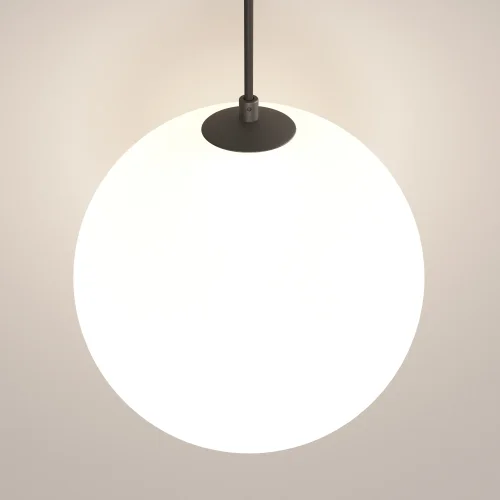 Светильник подвесной LED встраиваемый Luna P039PL-5W4K-20INS-B Maytoni белый на 1 лампу, основание чёрное в стиле современный хай-тек шар фото 11