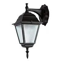 Настенный светильник Bremen A1012AL-1BK Arte Lamp уличный IP44 чёрный 1 лампа, плафон прозрачный в стиле замковый модерн E27
