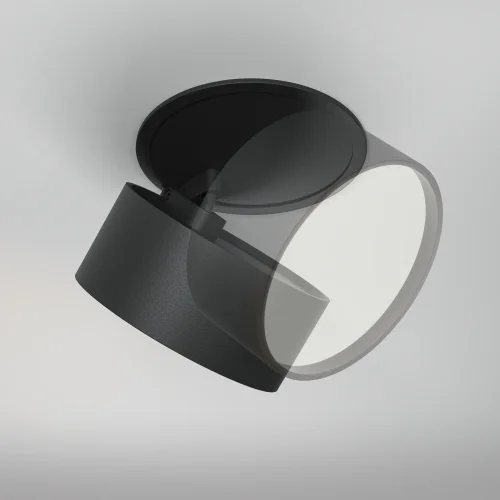 Светильник точечный LED Onda DL024-12W4K-B Maytoni чёрный на 1 лампу, основание чёрное в стиле современный хай-тек круглый фото 9