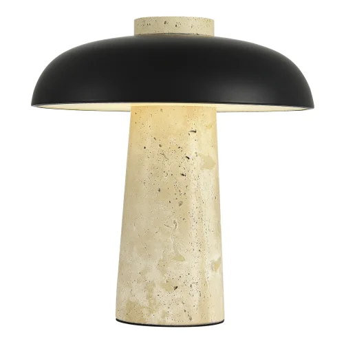 Настольная лампа LED Earthy SL1194.424.01 ST-Luce чёрная на 1 лампу, основание бежевое металл в стиле современный 