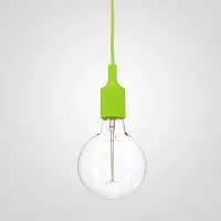 Светильник подвесной Muuto E27 Color 73652-22 ImperiumLoft без плафона 1 лампа, основание зелёное в стиле скандинавский 