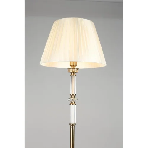 Торшер Patricia APL.716.15.01 Aployt  белый бежевый 1 лампа, основание бронзовое в стиле классический
 фото 3