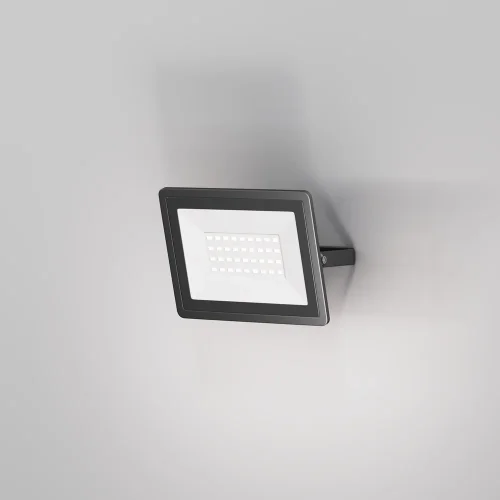 Прожектор LED Flood FL001-L30B6K Maytoni уличный IP чёрный 1 лампа, плафон прозрачный в стиле современный хай-тек LED