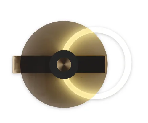 Бра LED Роули 08413,20(04) Kink Light белый на 1 лампу, основание бронзовое в стиле хай-тек современный 