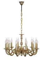 Люстра подвесная Dolce E 1.1.12 G Dio D'Arte без плафона на 8 ламп, основание золотое в стиле классический 